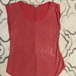 Cache pink studded top